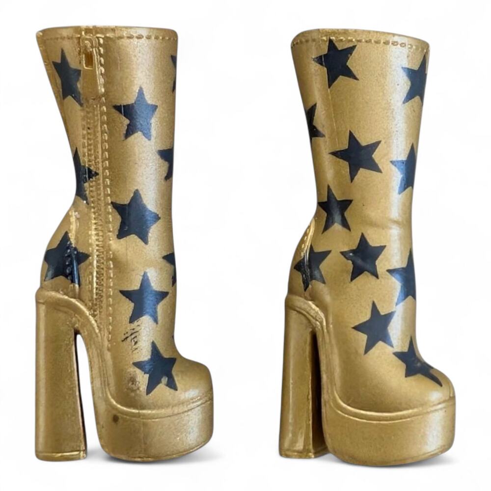 LOL Surprise OMG Agent Soul Babe Movie Magic Doll Platform Boots Gold Stars